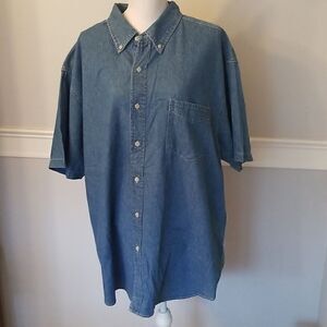 Men's size 2X denim button up